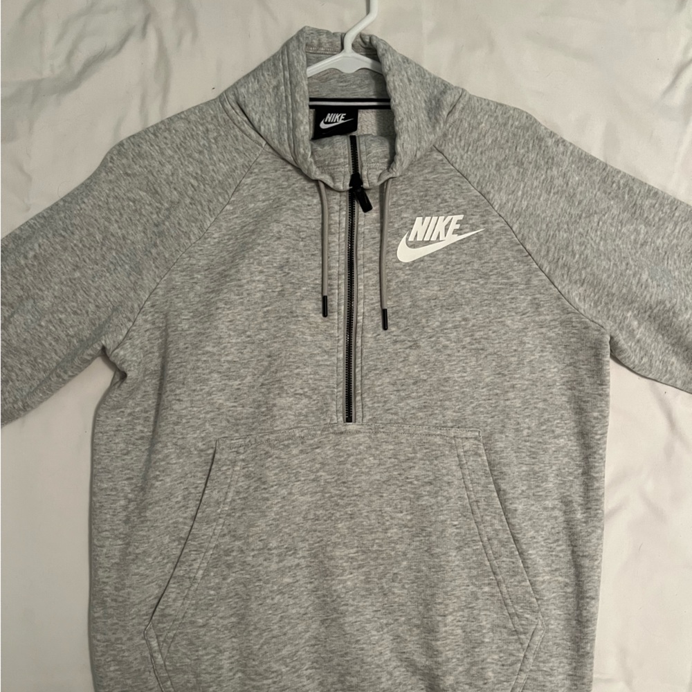 Heather Grey Nike Quarter Zip